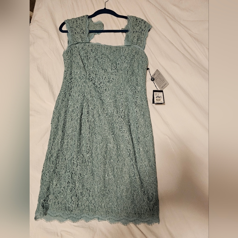 Mint Bodycon Lace Dress